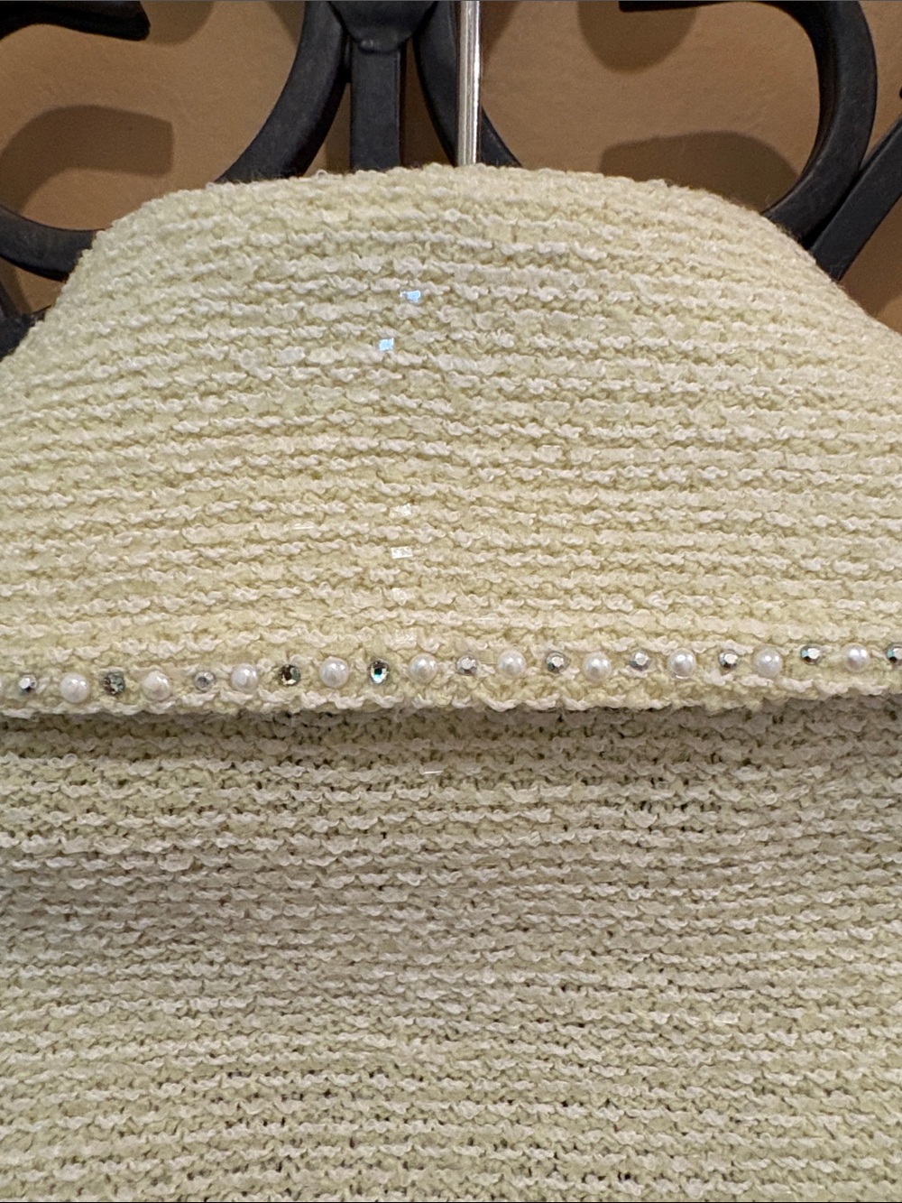 St. John Cream Sparkle Evening Jacket - Picture 13 of 15